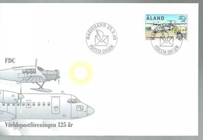 ÅLAND EPK FDC 7/1999: UPU, lentokone