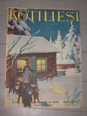 Kotiliesi , tammikuu II / 1934  , kansi  R. Koivu