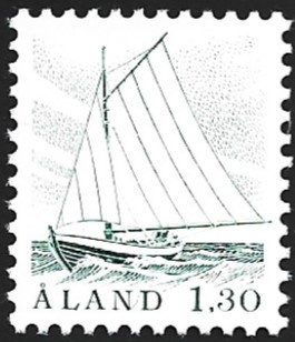 Åland 1986 Yleismerkit Verkkovene 1,30 mk ** LaPe 014