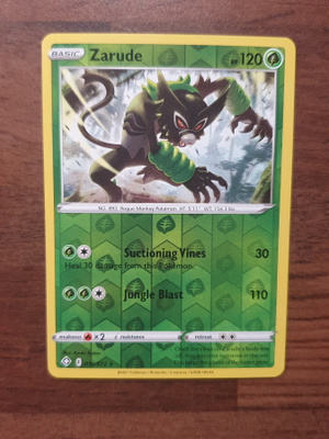 Pokemon Zarude 016/072 Reverse holo Rare