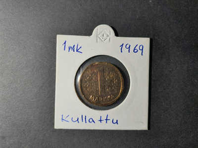 1 markka. 1969. Kullattu.