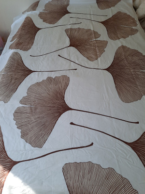 Marimekko puuvillasatiinikangas Ginkgo 250x150cm