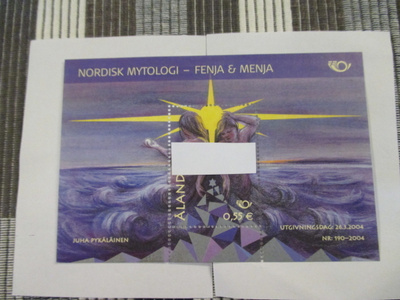 Nordisk Mytologi .Ahvenanmaa blokki 2004. Myyttinen Pohjola.