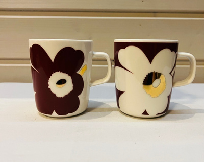 Marimekko Juhla Unikko mukit, käyttämättömät