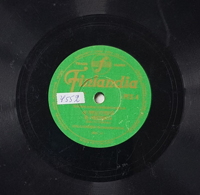 Savikiekko 1956 Etelä-Hämeen Pelimanniyhtye Finlandia PES 4