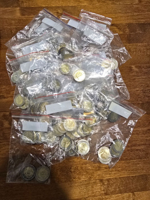 saksan 2 euro kolikot 124 kpl