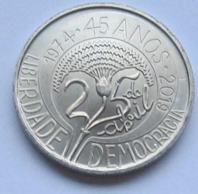 Portugal 5 € 2019 - 45th Anniversary of the Carnation  (UNC)