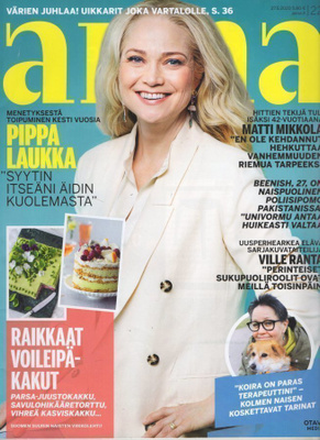 Anna n:o 22 2020 Pippa Laukka. Beenish. Rebekka & Ville.