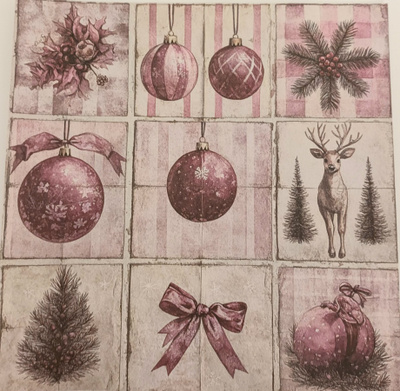 Korttikuva-arkki JOULU / 15 x 15 cm
