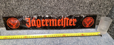 Jägermeister baarimatto uusi 50cm + drinkkilasi