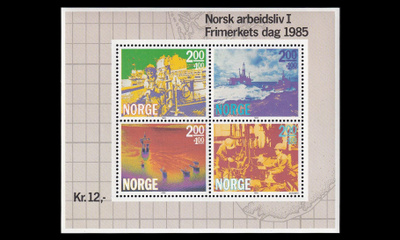 Norja 930-3BL5 ** Offshore-teollisuus blokki (1985)