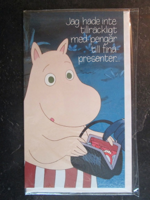 KULKEMATON MUUMIMAMMA ONNITTELUKORTTI TAITTOKORTTI+KUORI
