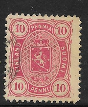Nelilukuiset 1885 10p (LAPE 21) O