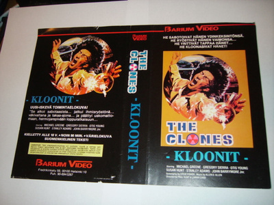 Vhs kansipaperi Fix - KLOONIT - The Clones  (Sis.postikulut)