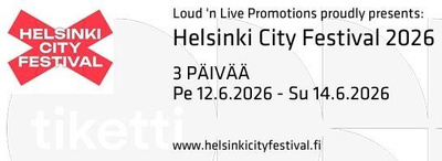 Helsinki City Festival 2026, 2 kpl 3 pv lippu (12.6.-14.6.)