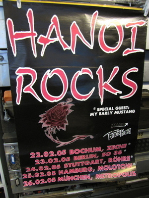 HANOI ROCKS - 2005 SAKSAN KIERTUE KEIKKA JULISTE