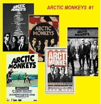 ARCTIC MONKEYS --- julistesetti 5kpl --- 21cm x 30cm #1
