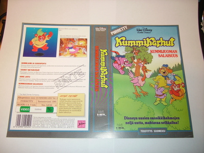 Vhs kansipaperi Fix -  KUMMIKARHUT - Kummijuoman salaisuus
