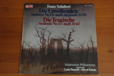 Franz Schubert:Sinfonia Nr.8 ja Sinfonia Nr.4.LP.