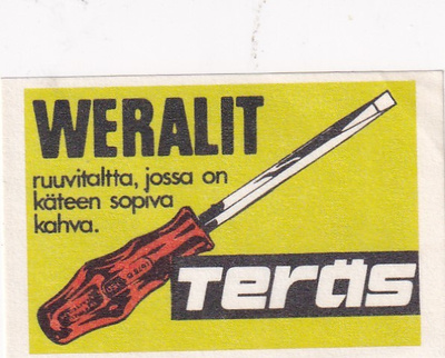 Teräs, Weralit ruuvitaltta   4/9