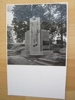 VANHA Valokuva Sankaripatsas Mietoinen Mynämäki 1940-l