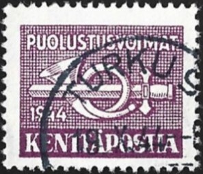 1944 KP 6 Pieni  Violetti leimattu  LaPe KP 6