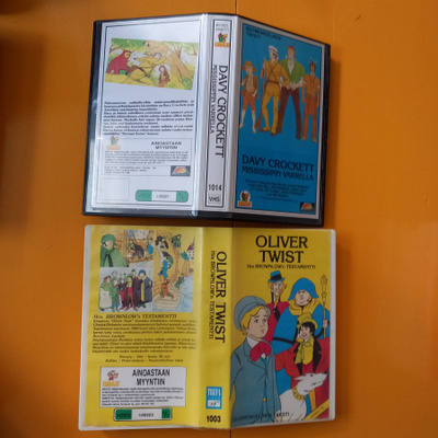 Davy Crockett ja Oliwer Twist [VHS] 5€/kpl