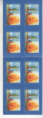 Åland 2005  2 lk. kokko aiheinen vihko postituoreena.