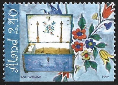 Åland 1999 ÅV 7  Kansantaidetta  2,40 mk ** LaPe 153