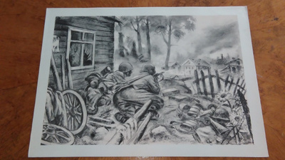 Jatkosota Kärkijoukko Sotapiirros Lindeberg 1942