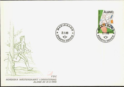1986 suunnistus FDC