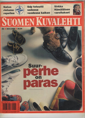 Suomen Kuvalehti n:o 21 1999 SDP. Kärsämäki. Sirkka. Leena-M