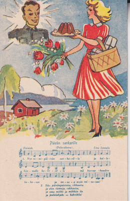 Sävelkortti, Päivän sankarille !  Eino Linnala  ,  e107