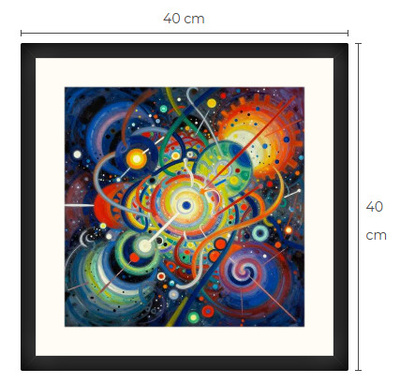 Uusi uniikki abstrakti art print taulu 40 cm x 40 cm