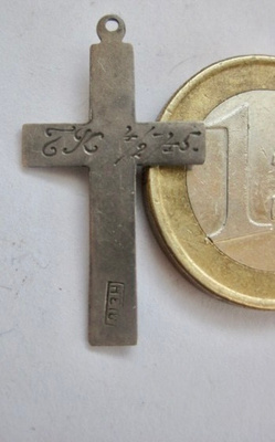 VANHA Riipus Risti Hopeaa 1945