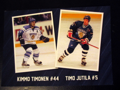 Timo Jutila Kimmo Timonen postikortti