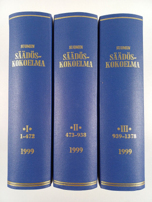 Suomen säädöskokoelma 1999 1-3