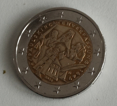 2 Eur - Paulskirche kirkko - 2024 - Saksa