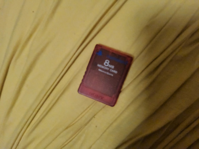 Aito punainen Sony PlayStation 2 Memory Card 8Mb rare