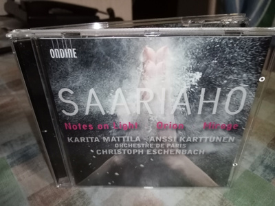 CD Kaija Saariaho : Notes on Light /  Orion / Mirage ( SIS P