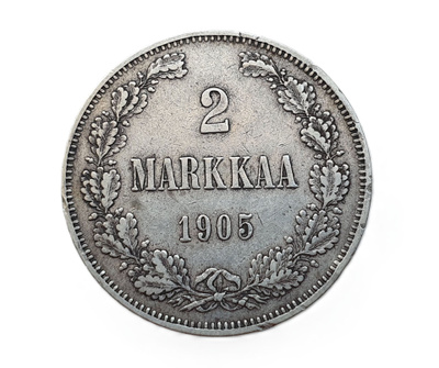 2 Markkaa 1905 - Harvinainen!!!