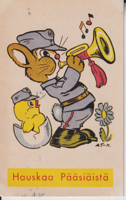 Hauskaa Pääsiäistä. Arnold Tilgmann, Jänö soittaa ,Tipu.e43