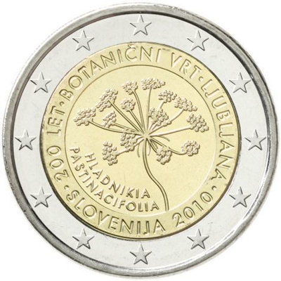 Slovenia 2010 2 € Botanical Garden of Ljubljana UNC