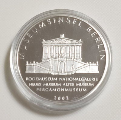 Saksa 2002 Berliinin Museosaari, hopeoitu muistomitali