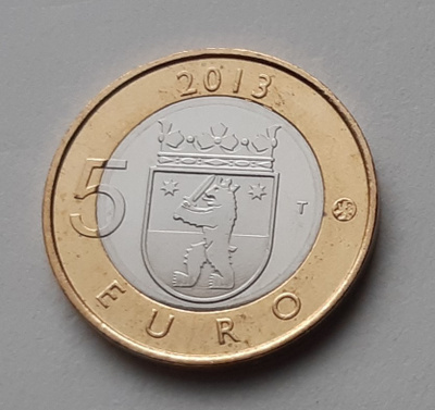 Suomi 5 eur, Maakuntien rakennukset, Satakunta, v. 2013, unc