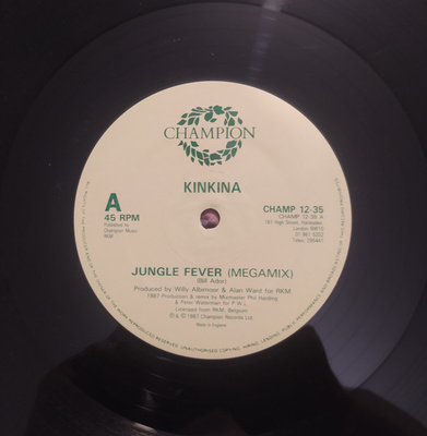 Kinkina Jungle Fever (Megamix) / Scratch Fever / Jungle 12”