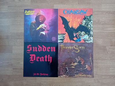 4 x Heavy metal LP