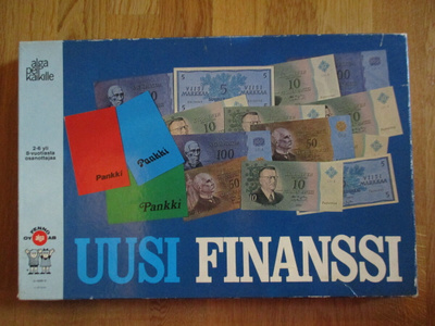 UUSI FINANSSI * lautapeli ALGA 70-l klassikko osakepeli retr