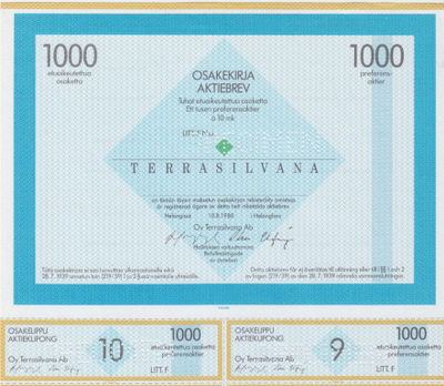 OKK 1988 Terrasilvana Oy spec pörssi, Helsinki