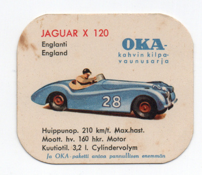 Kahvilappu OKA Kilpavaunusarja JAGUAR X120